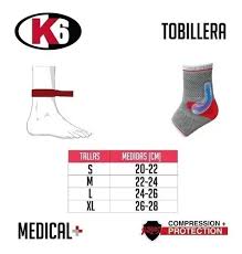 Tobillera K6 360 Con Gel (Protección y compresión)