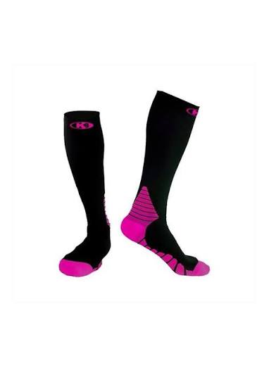 Medias De Compresión K6 Para Running (Fucsia)