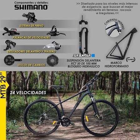 Bicicleta MTB 24 Velocidades Shadow