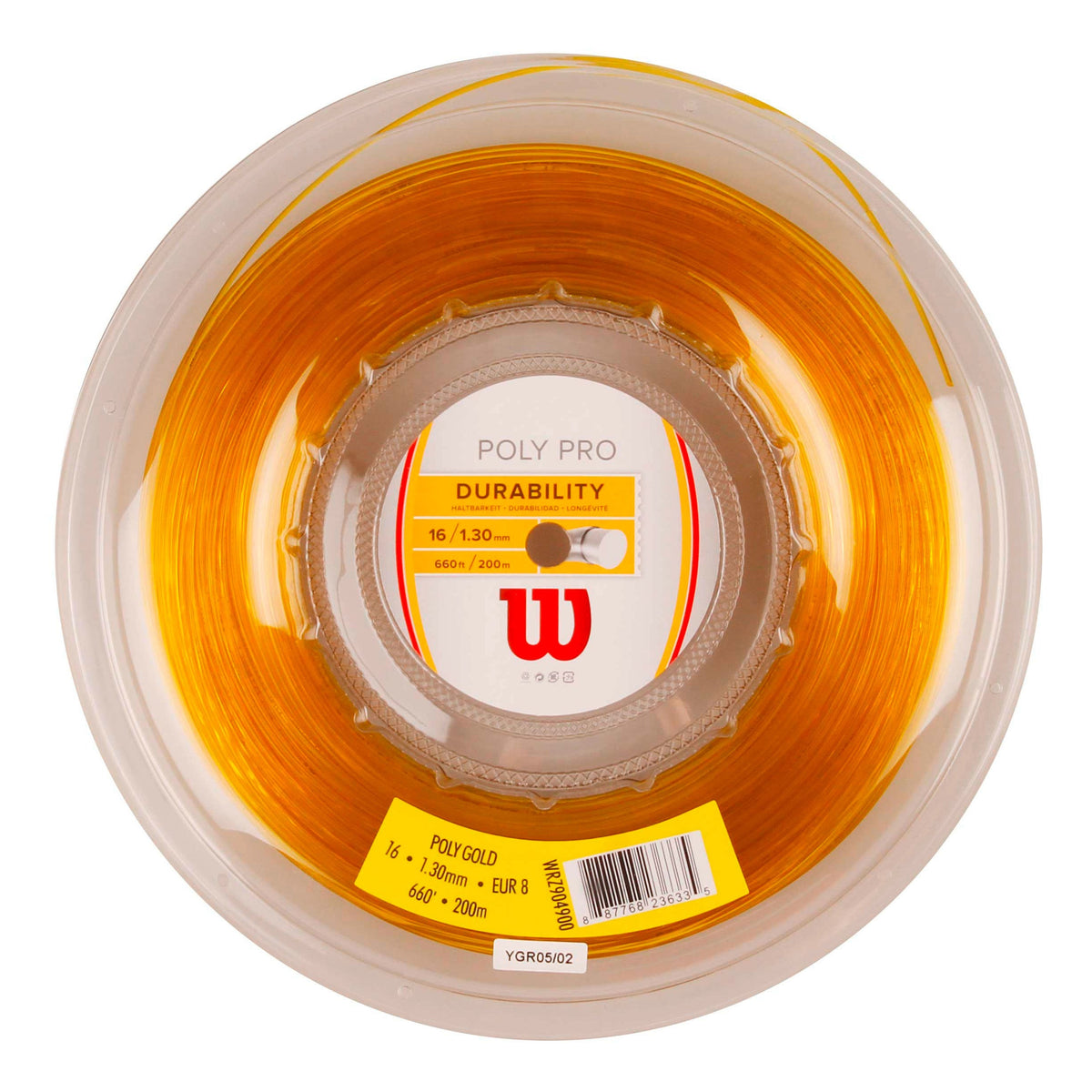 Wilson Poly Gold Set Individual - Calibre 16 1.30mm cuerda tenis Colombia