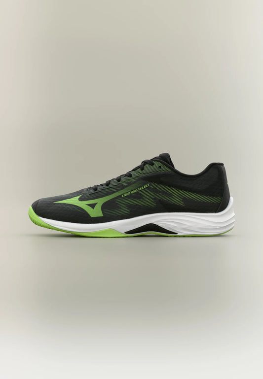 Zapato Voleibol Mizuno Lightning Select (NEGRO Y VERDE)