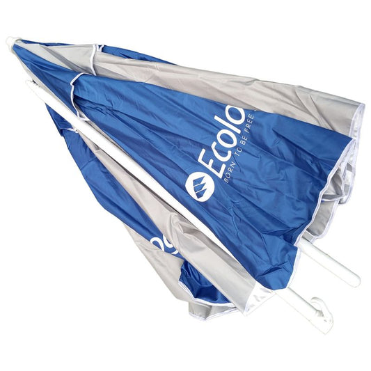 Sombrilla UV Fibra Max Plateada - Vista frontal
