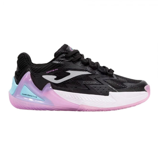 Zapato Tenis y Padel Mujer Open (Negro/Turquesa)