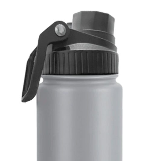 Botella Térmica Tokyo Doble Tapa Gris - Vista frontal