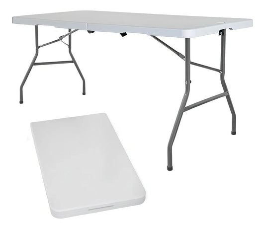 Mesa Plegable Rectangular 180cm - Vista frontal