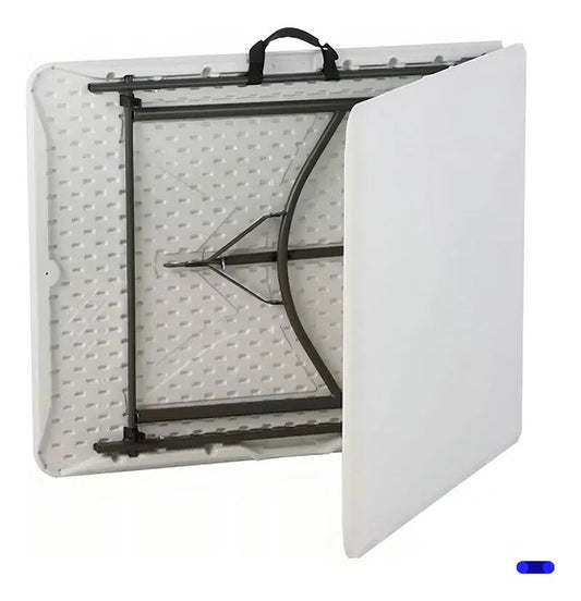 Mesa Plegable Rectangular 180cm - Vista lateral plegada