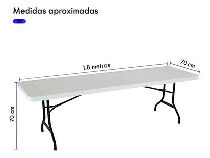 Mesa Plegable Rectangular 180cm - Detalle estructura