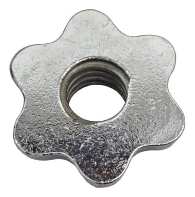 Collar Cromado para Barra de Rosca Estándar K6 (Par)