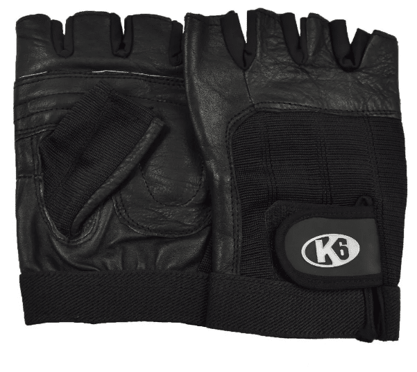 Guantes para pesas K6 Palma De 100% Cuero, Modelo Athenas 2