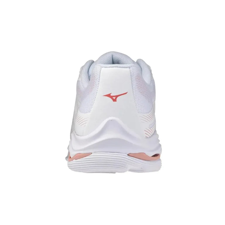 Zapato Indoor Voleibol Mujer Mizuno Wave Lightning Pro (blanco/rojo)