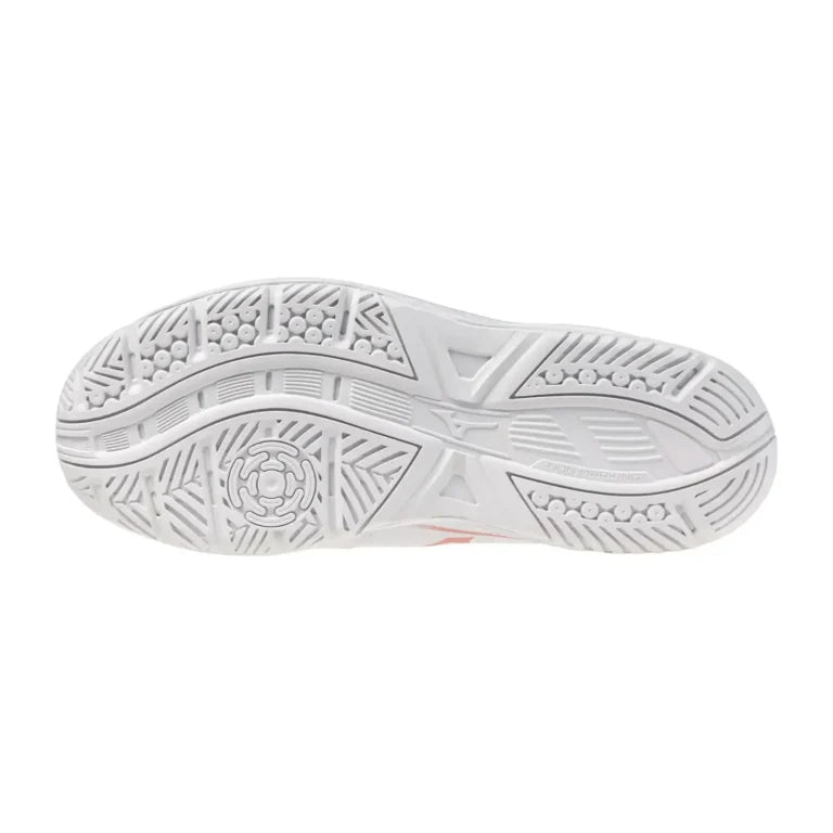 Zapato Indoor Voleibol Mujer Mizuno Cyclone Speed 5 (blanco/rosado)