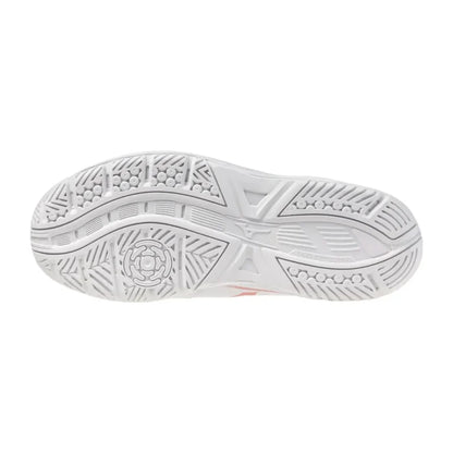 Zapato Indoor Voleibol Mujer Mizuno Cyclone Speed 5 (blanco/rosado)