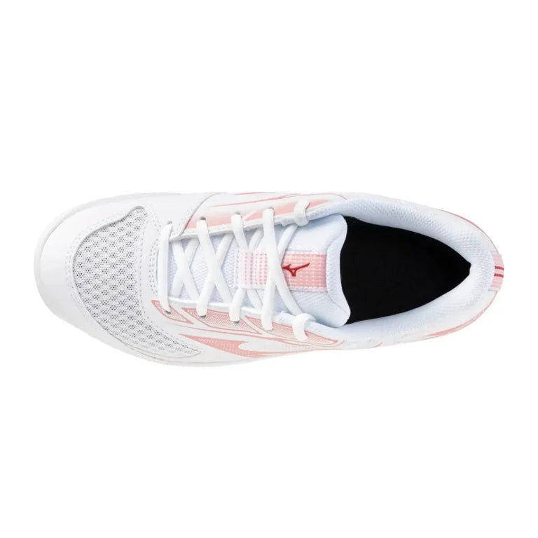 Zapato Indoor Voleibol Mujer Mizuno Cyclone Speed 5 (blanco/rosado)