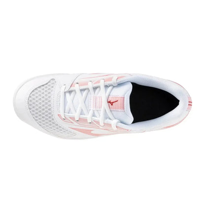 Zapato Indoor Voleibol Mujer Mizuno Cyclone Speed 5 (blanco/rosado)