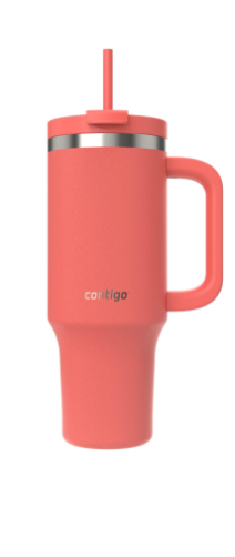 Vaso Térmico Streeterville SS con Tapa y Pitillo 40Oz (Coral)