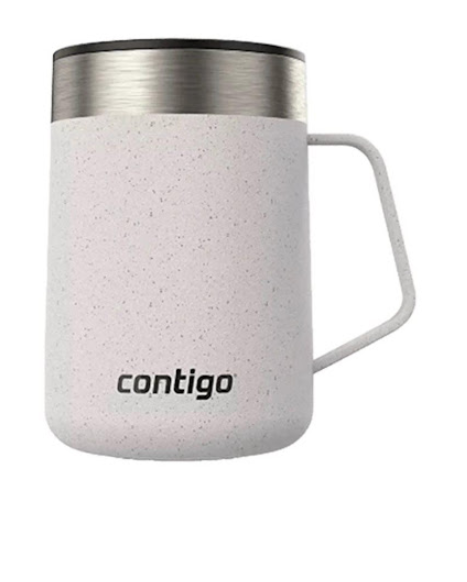 Vaso Térmico Streeterville SS Con Tapa y Asa 14oz (Blanco)