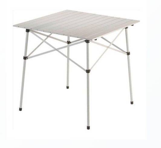 Mesa pequeña compacta aluminio Coleman Plateada