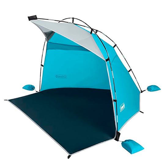 Toldo para playa Mar Caribe Skyshade Azul/Gris