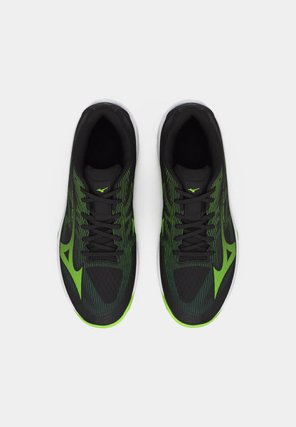 Zapato Voleibol Mizuno Lightning Select (NEGRO Y VERDE)
