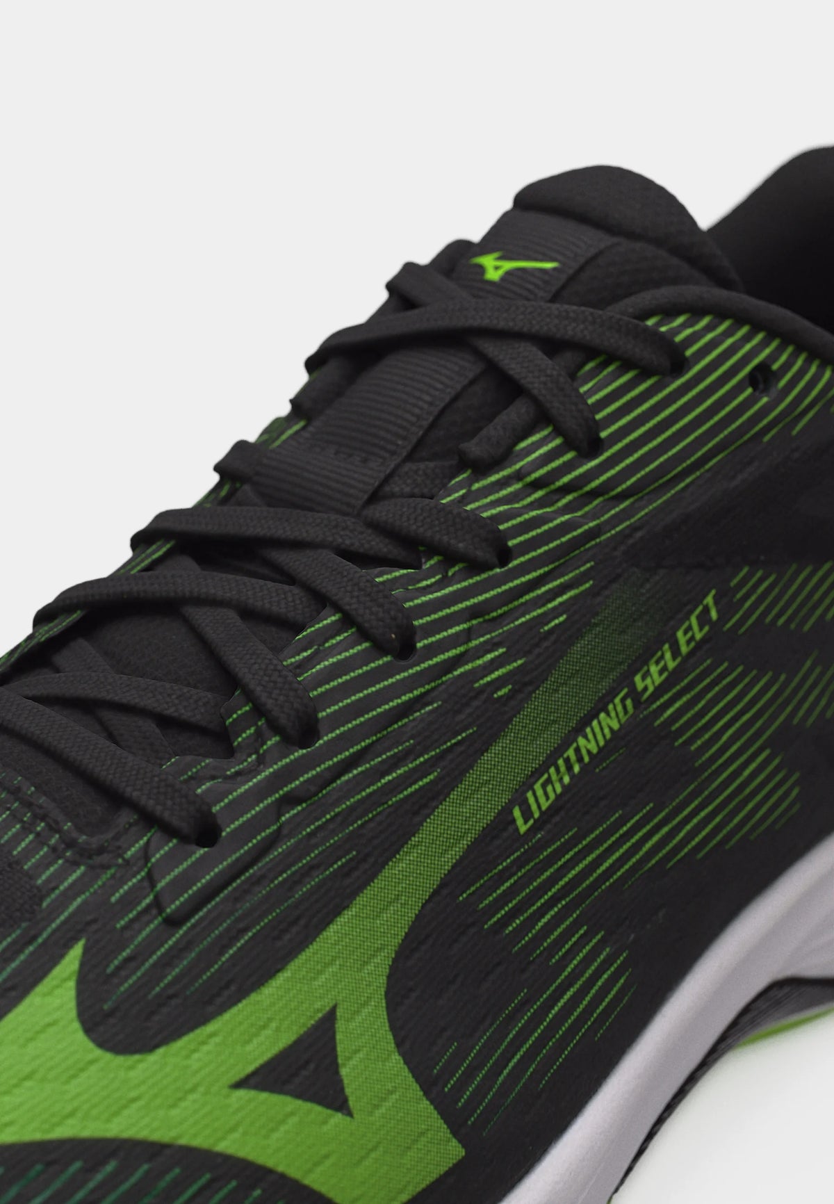 Zapato Voleibol Mizuno Lightning Select (NEGRO Y VERDE)