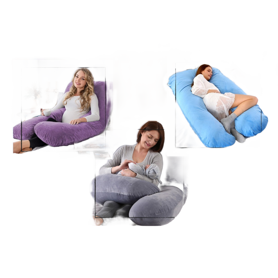 Almohada Materna Ergonómica para embarazadas — fondo blanco