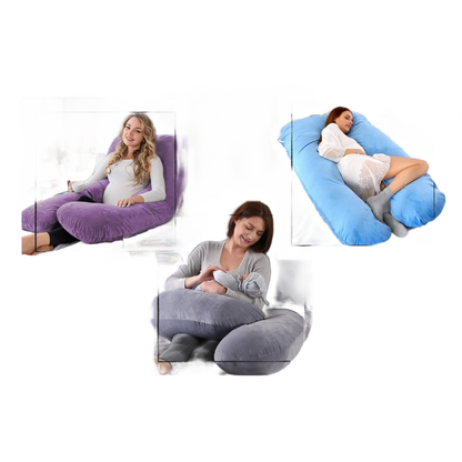 Almohada Materna Ergonómica para embarazadas — fondo blanco