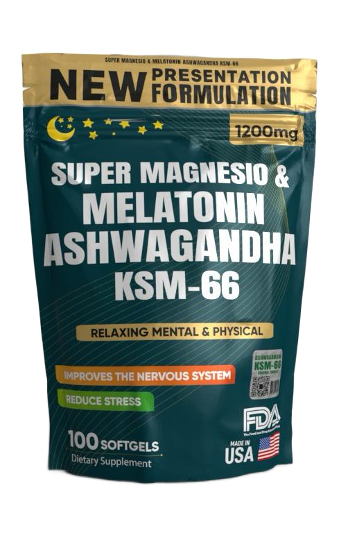 Supermagnesio Ashwagandha Melatonina — imagen de producto limpia