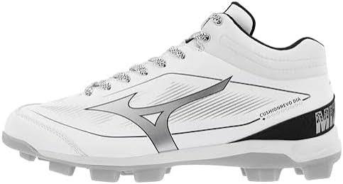 Tacos Beisbol Mizuno Cushion Revo Dia (BLANCO Y GRIS)