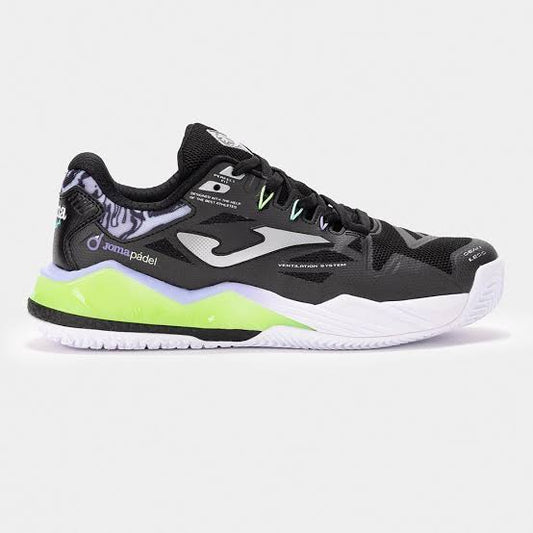 Zapato Padel Spin Dama (Negro/Verde)