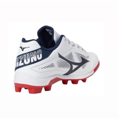 Tacos Beisbol Mizuno Cushion Revo Dia (Blanco y Negro)