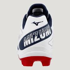 Tacos Beisbol Mizuno Cushion Revo Dia (Blanco y Negro)