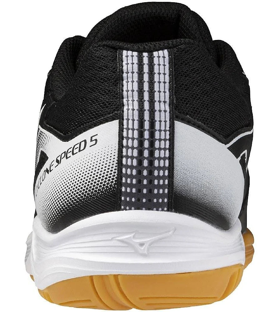 Zapato Indoor Voleibol Infantil Mizuno Cyclone Speed Jr (Negro y Blanco)