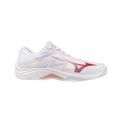 Zapato Voleibol Mujer Mizuno Lightning Select (blanco/rojo)