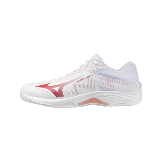 Zapato Voleibol Mujer Mizuno Lightning Select (blanco/rojo)
