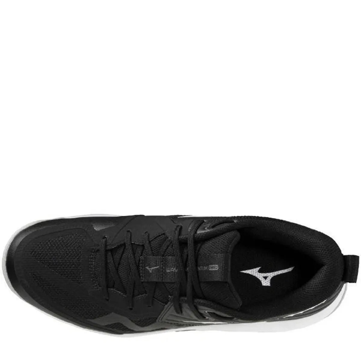 Zapato Voleibol Mujer Mizuno Wave Momentum Pro (Negro y Blanco)