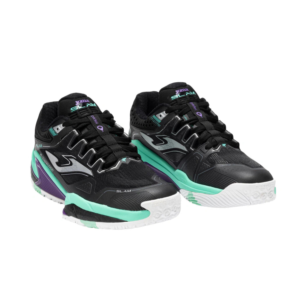 Zapato Tenis/Padel Slam (Negro/Turquesa)